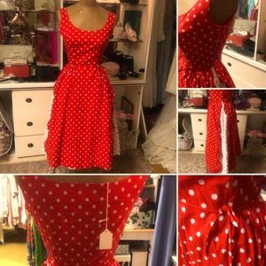 Beautiful 50’s 60’s vintage sundress - small